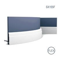 Moulure flexible SX155F Orac polyuréthane profilé arrondi passage de câble