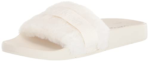 Calvin Klein Women's Anzen Slide Sandal, Ivory 150, 6 #TOP20