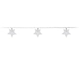 Zarivy Batteriebetriebene Lichterkette mit 10 LEDs mit Sternen, mehrfarbiges Licht, 1,3 m, ideal zum Beleuchten und Dekorieren Ihrer Räume, schafft eine gemütliche und Festliche Atmosphäre.