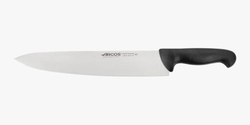 Arcos Serie 2900 - Coltello da Chef Coltello da Cucina - Lama Acciaio Inossidabile Nitrum 300 mm - Manico Polipropilene Colore Nero