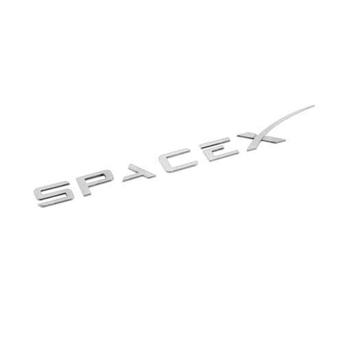 Image of Space Emblem Sticker for Model 3 Model Y, 3D Raised Tailgate Letters Badge Sticker for Car Rear Trunk Compatible with Tesla Model 3 /Y /S /X Cybertruck Decals Decorative Accessories (Silver)