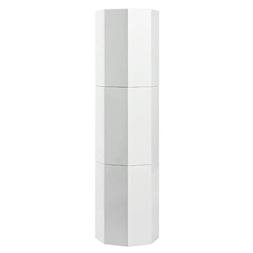 Zapatero giratorio avanzado con puerta, elegante diseño de torre redonda para entradas modernas, armario de almacenamiento de zapatos de metal que ahorra espacio para esquinas de pasillo