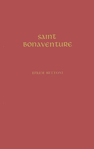 Saint Bonaventure (Notre Dame Pocket Library, Pl-4.)