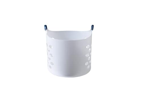 Rubbermaid 1.5 Bushel Capacity Durable Versatile Flex N Carry Portable Flexible Laundry Basket With Convenient Carrying Handles, White #TOP2