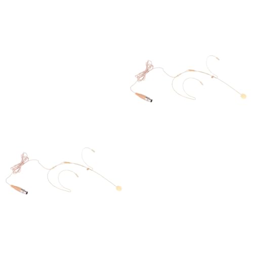 ifundom 2pcs Condenser Headphone Mic Wired Vocal Microphone Steerable Boom Ideal for Singing Teaching Lectures