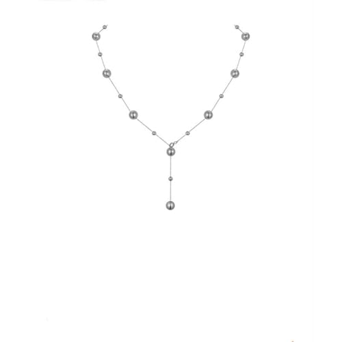 Collier perles en Y argent sterling 925 joaillerie fine femme