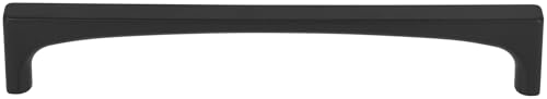 Top Knobs TK1014BLK TK1014 Riverside 6-5/16 Inch Center to Center Handle Cabinet Pull