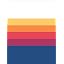 Slice of Sunset (Navy)