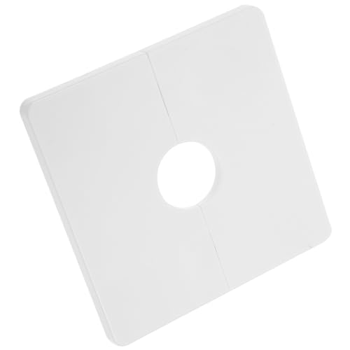 TOYANDONA Cache Trou Carré en Pvc Blanc 22mm, Pratique et Facile à Installer pour Fête, Obturateur Esthétique pour Ventilation et Climatisation