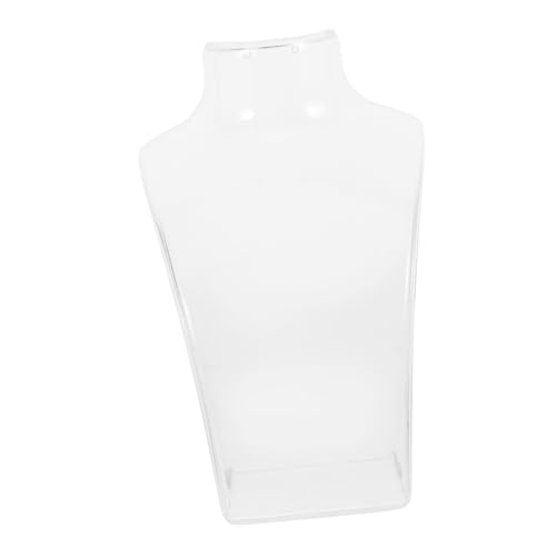 BUGUUYO Busto De Joyería 3d Soporte De Collar y Aretes Expositor De Joyería Transparente Diseño Elegante
