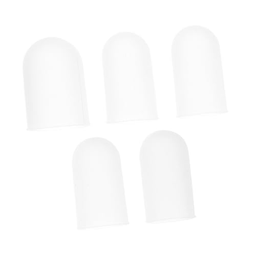 FOMIYES Finger Protectors 5pcs Silicone Fingertips Covers Anti Anti-Friction for Safe Daily Activities