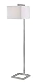 Kenroy Home 21080BS 4 Square Floor Lamp, Brushed Steel