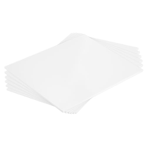 MECCANIXITY ABS Plastic Sheet 10 Inch x 8 Inch x 0.16 Inch ABS Styrene Sheets for Building Model DIY Crafts Panel White 6 Pcs