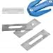 VGEBY Dive Line Cutter Blades,3Pcs Dive Line Cutter Blades Stainless Steel Replacement Diving Cutting Special Blade with Storage Box Pouches for Diver