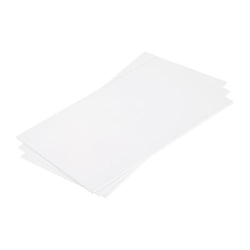 MECCANIXITY ABS Plastic Sheet 7 x 4 x 0.06 Inch ABS Styrene Sheets for Building Model DIY Crafts Panel White 3 Pcs