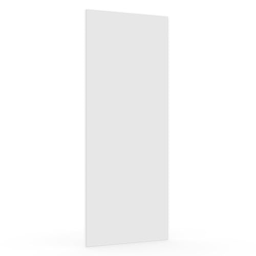 X57 Kühlschrankfront Möbelfront 19mm Frontplatte Unterbau- Einbaukühlschrank nach Maß (Lichtgrau, Wunschmaß)