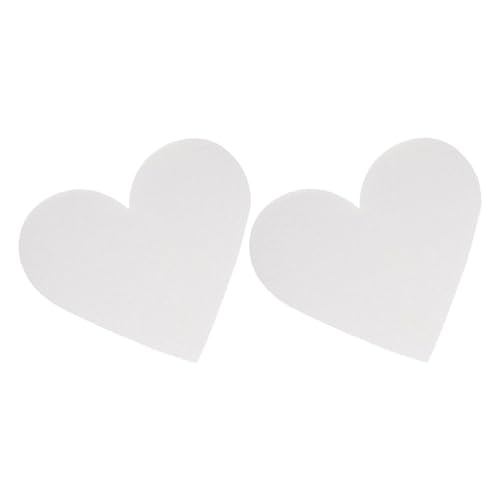 ibasenice 2 Piezas Modelo de Pastel Corazón de Espuma Reutilizable Altura para Decoración de Bodas y Fiestas Accesorio Ligero DIY para Práctica de Repostería