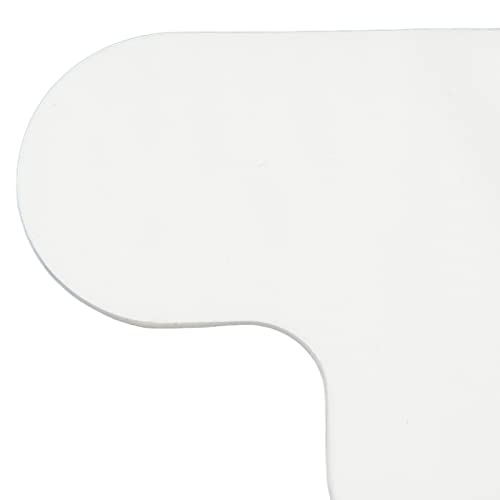 8 peças de tapete adesivo, fita lavável reutilizável em forma de coração para pisos de madeira e azu