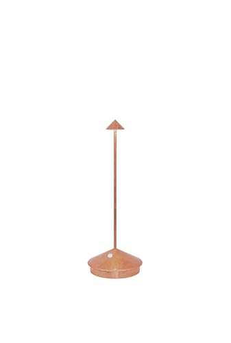 Zafferano Pina Tischlampe mit Kupferblättern