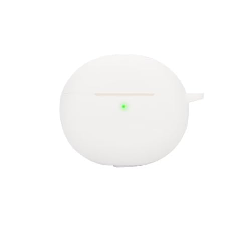 TINGYR Hülle Kompatibel mit Oppo Enco R3, Nahtloser Passformschutz, Stoßfest & Kratzfest, LED Sichtbar Kopfhörerabdeckung Kompatibel mit Oppo Enco R3.(Weiß)