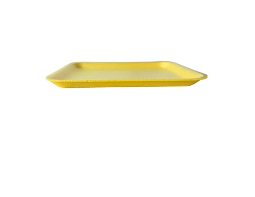 Crafts Foam Trays, 20 Pieces, Rectangle Meat Tray, Food Tray, for DIY Crafts, Printmaking 8 1/4" x 5 3/4" x 1/2" (Yellow) by bark and lindy - Image 3