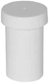 EZY DOSE Ointment Jar and Container, Screw on Cap, Leak-Proof Container for Creams and Balms, Durable Design, Ideal for DIY Skincare and Herbal Remedies, 1/2 oz Capacity, White (Pack of 12)