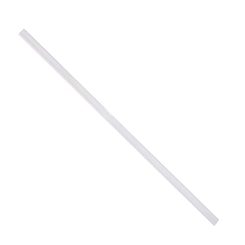Pro Painter Shelf Label Strips, 50 Pack Snap-in 1.25”H Angled Shelf Strip Price Tag Holder Fits Standard Gondola Shelf Channel, Clear Plastic Front/Clear Back Sign Holder for 48” Long Shelf - Thumbnail 6