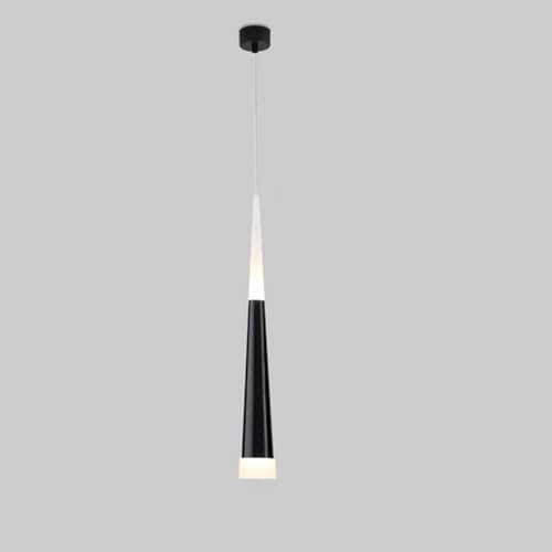 Lámpara colgante de techo moderna tipo barra LED y tubo largo acrílico para vestíbulo