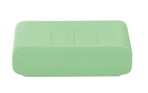 Kleine Wolke Cubic - Portasapone In Grès, 11 X 11 X 3 Cm, Colore: Verde