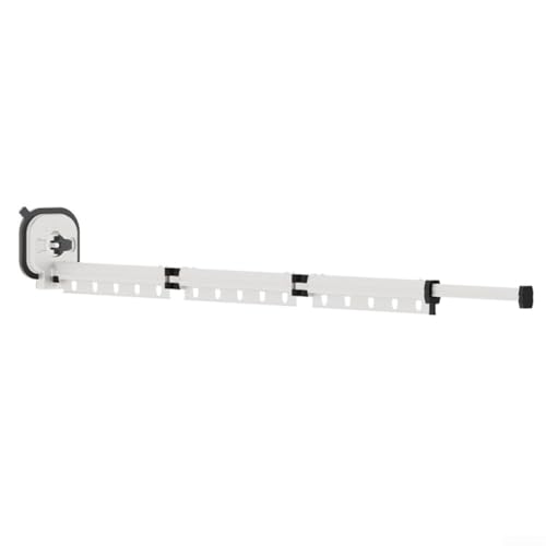 Tringle à rideau de douche en aluminium aérospatial blanc flexible avec ventouses