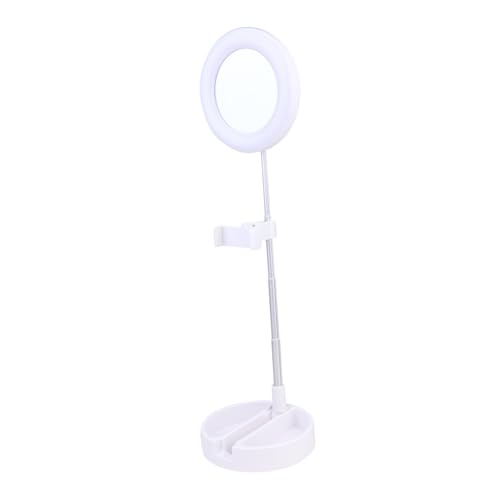 Lampe à selfie portable circulaire LED 64 diodes avec inclinaison modulable en aluminium