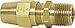 Imperial 90452 Male Connector Air Brake Fitting, 3/8" x1/2" (Pack of 10)