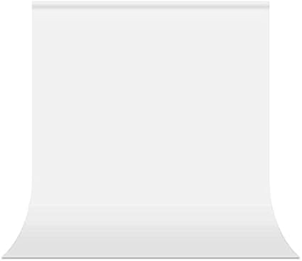 Coku (CKBG8X12) 100 Percent Pure Polyester Wrinkle Resistant Photography Backdrop Background Cloth for Photo Shoot Portrait Video Shooting (8x12 ft) with Carry Bag (White)