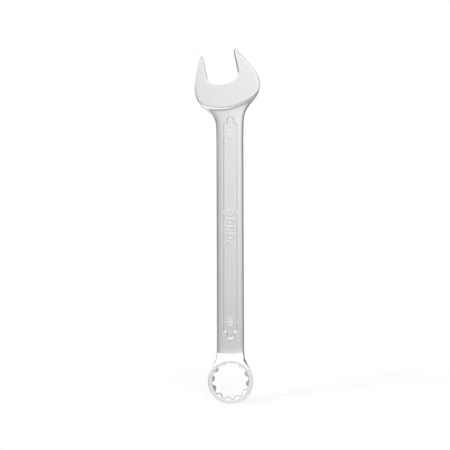 Image of Groz Combination Spanner 30 mm, Length330 mm | DIN 3113 Standards | Chrome Vanadium, Matt Satin Chrome Combination Wrench Tool | CSP /DIN /30G
