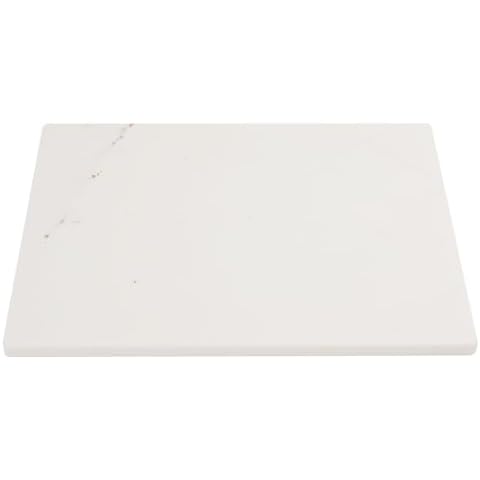 Diflart Natural Marble Stone Cutting Board for Kitchen, 16x20 Inch, White with Gold Veins, Marble Slab Pastry Board Large with Non-Slip Feet for Cheese, Charcuterie, Dough, Chocolate, Pack of 1 Pcs Cover