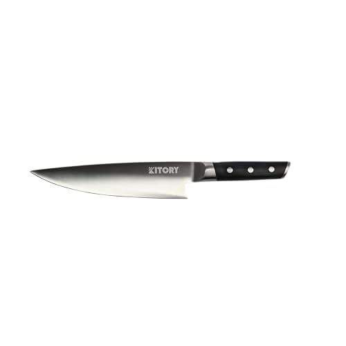 Kitory Chef Knife 8", Gyuto Kitchen Knife - Full Tang Pro Chopping Chopper- Forged HC Steel - Ergonomic Pakkawood Handle-2025 Gifts MTD06S