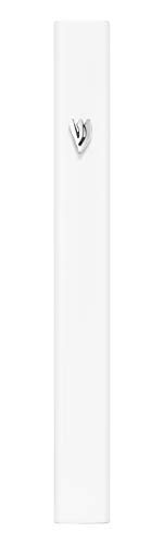A&S Mezuzot Alumium Mezuzah Case In Silver Shin Design Weatherproof Door Mezuza Judaica Art For Home Blessing(White, 6 Inches) #TOP4