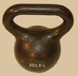 35 lb. cast iron Kettlebell