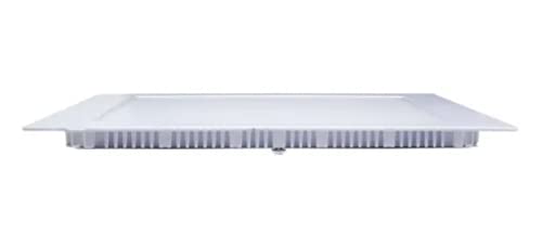 Luminaria LED Plafon Painel 18W Sobrepor 6000K Quadrada Branco Frio Slim Bivolt Iluminação Quarto Sa
