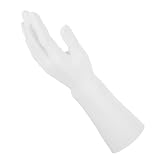 TOBBOMEY Espositore Mano Modello Maschile Bianco per Gioielli, Supporto Display per Anelli, Orologi e Bracciali, Portagioielli da Tavolo per Negozi e Vetrine Industriali
