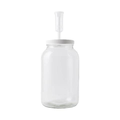 FastRack 1 Gallon Glass Jar with Lid and Airlock Cover