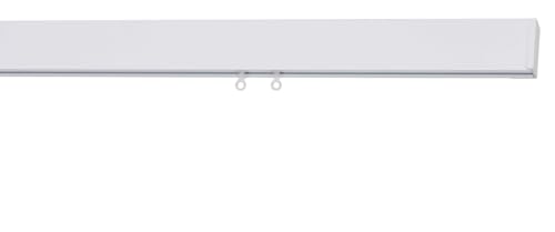 Binari per tende aste per tende bastoni e binari attacco a soffitto più colori scivoli per onde costanti wave movimento manuale ALTO 4,2 CM casa fiorentina (BIANCO, L.150)