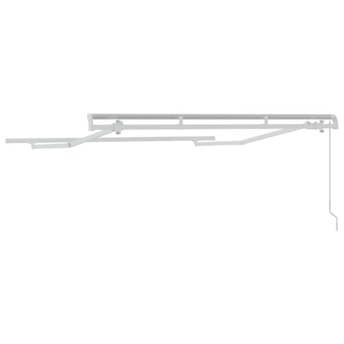 Auvent blanc métallique rétractable 2,5 x 2 m pour résoudre le manque d ombre au balcon