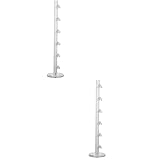 Cabilock 2 Stücke Glas L Display Steht Rack Brillen Schicht Schichten Ständer Hält Acryl Klar Schicht Büro Mode Aufbewahrung Brille Myopie Brille Sonnenbrille Tischrahmen Stil Rahmen X.