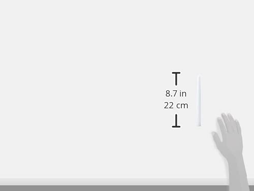 Bolsius Dinner Candles, White, Pack of 10