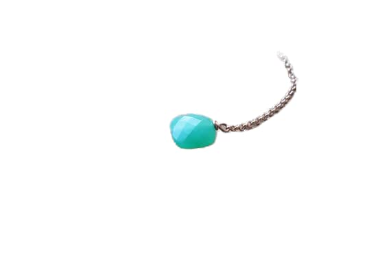 Gourmette chrysoprase authentique et argent massif, le cadeau d'anniversaire idéal