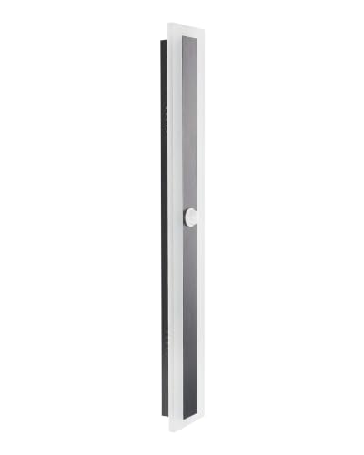 Image of Beliani Outdoor Wall Light Steel Base Acrylic Black Powder Coated Integrated LED Light Motion Sensor, Savane
