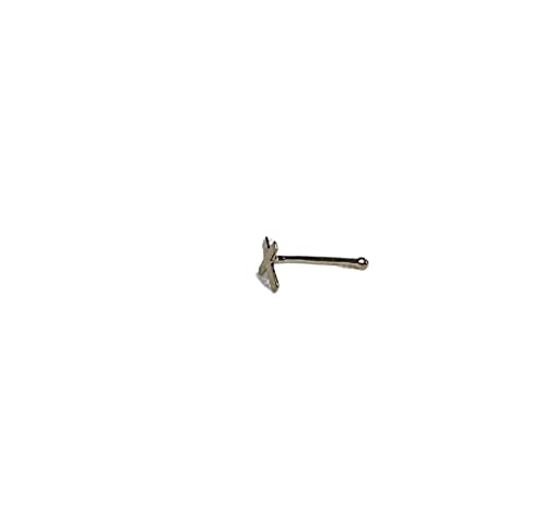 Cross Nose Ring Stud | 14K Gold Cross Nose Pin | Religious Piercing Jewelry | Nose Stud For Women, Men | Solid Gold Jewelry For Cartilage Piercings #TOP22