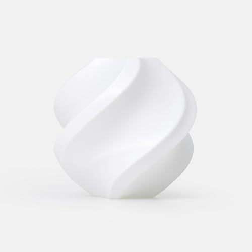 Image of Bambu Lab (TPU 95A HF - White) 1.75mm Flexible 3D Printer Filament - High Flow, Matte Finish, 1kg Spool - Fast Printing, Strong & Elastic Material.