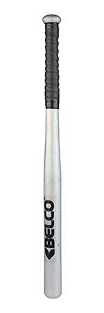 Image of Belco Competition Grade Baseball & Basebat Official Size (Silver BASEBAT + PVC Baseball)